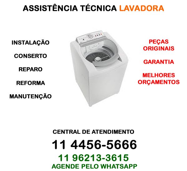 assistência técnica lavadora